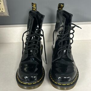 Women’s black Dr. Marten boots